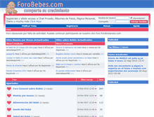 Tablet Screenshot of forobebes.com
